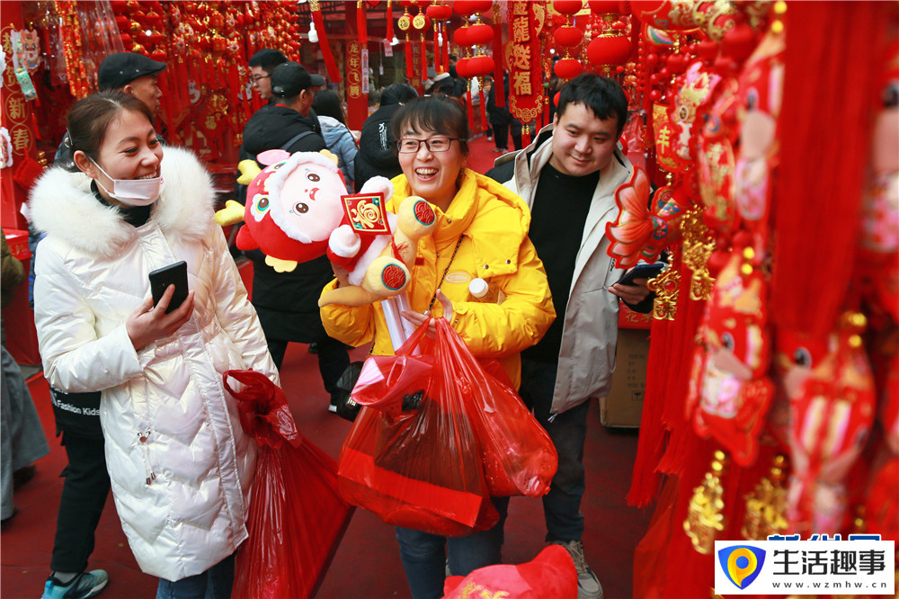 陜西西安：年味漸濃 紅紅火火采購忙