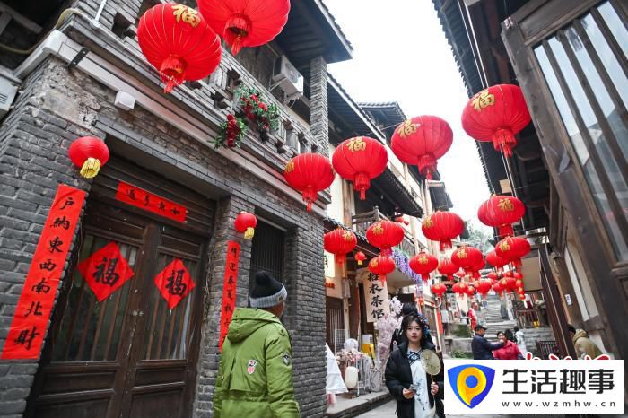 百年黃葛古道張燈結彩年味濃(圖5) 百年黃葛古道張燈結彩年味濃(圖5)