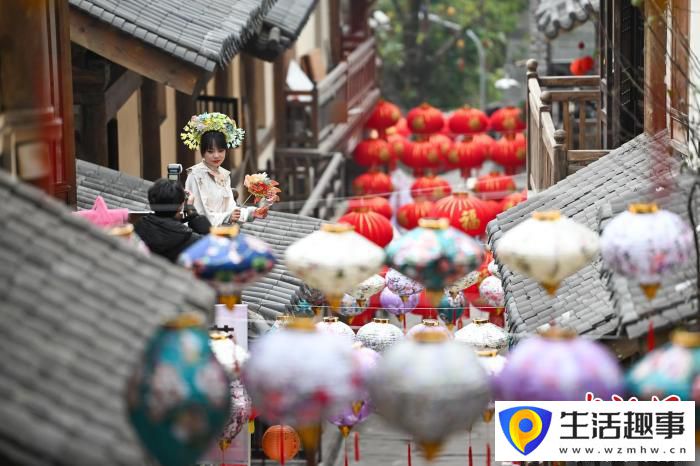百年黃葛古道張燈結彩年味濃(圖7) 百年黃葛古道張燈結彩年味濃(圖7)